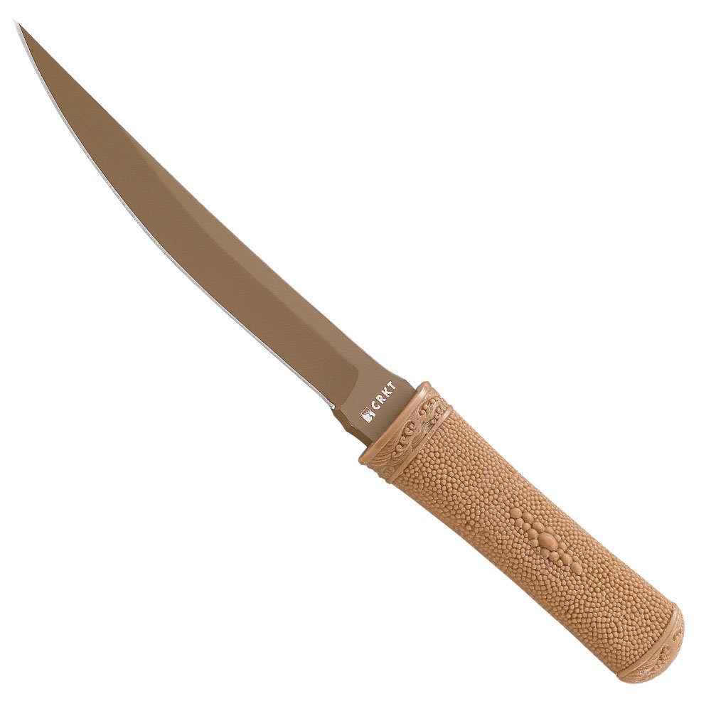 Tan Hissatsu Fixed Blade Knife 2907D CRKT