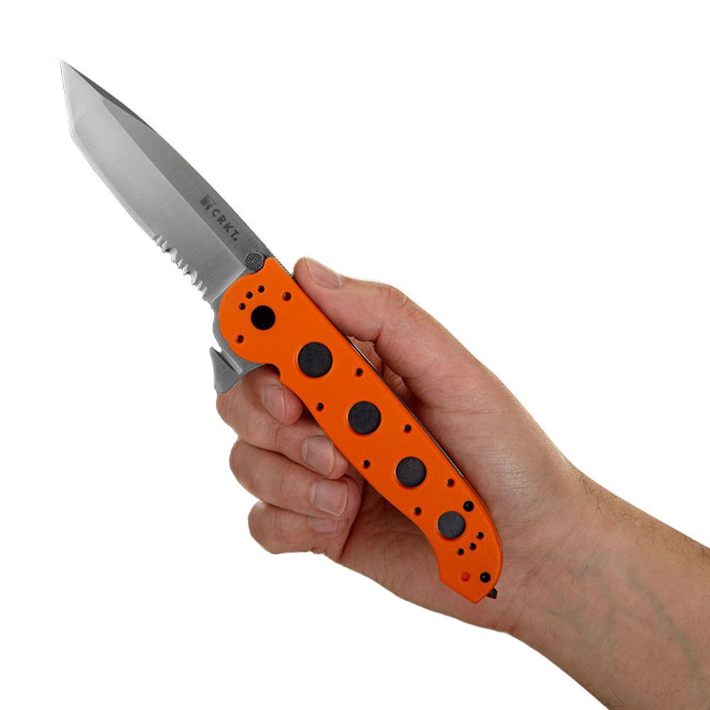 Orange Zytel Handle Tactical Knife M1614ZER CRKT