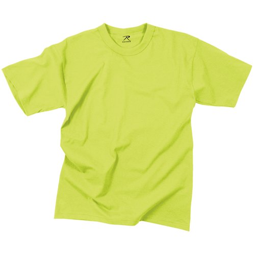 Mens Solid Color Poly/Cotton Military T-Shirt